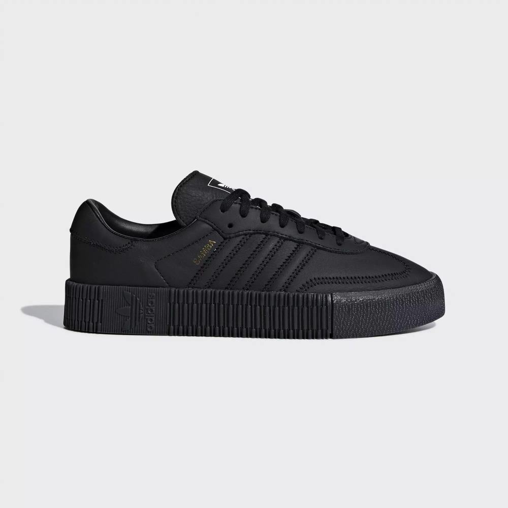 Adidas Samba Rose Tenis Negros Para Mujer (MX-75153)